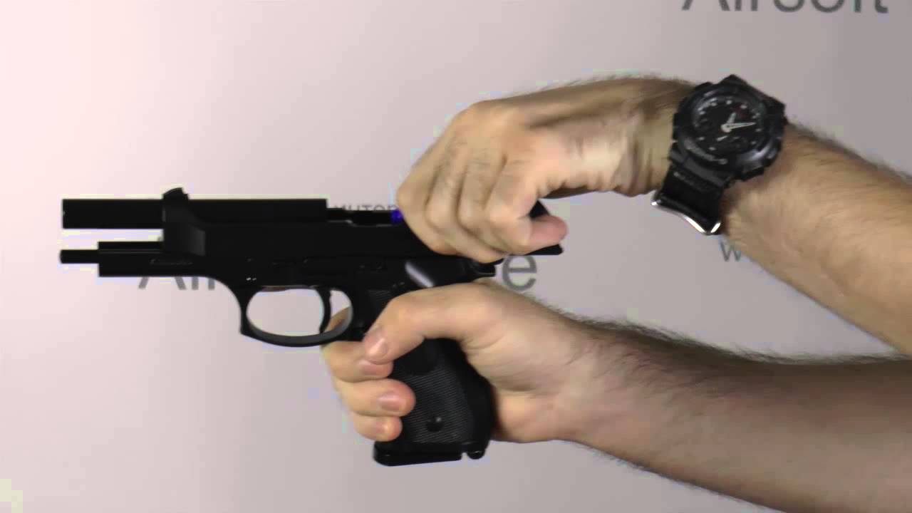 Обзор пистолета (KJW) M9 Black металл