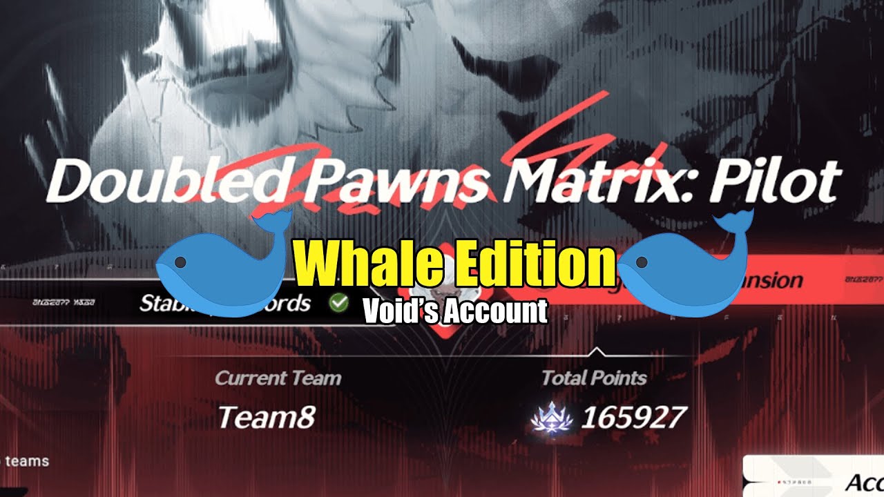 165k Score! Doubled Pawns Matrix - Whale Edition! - YouTube