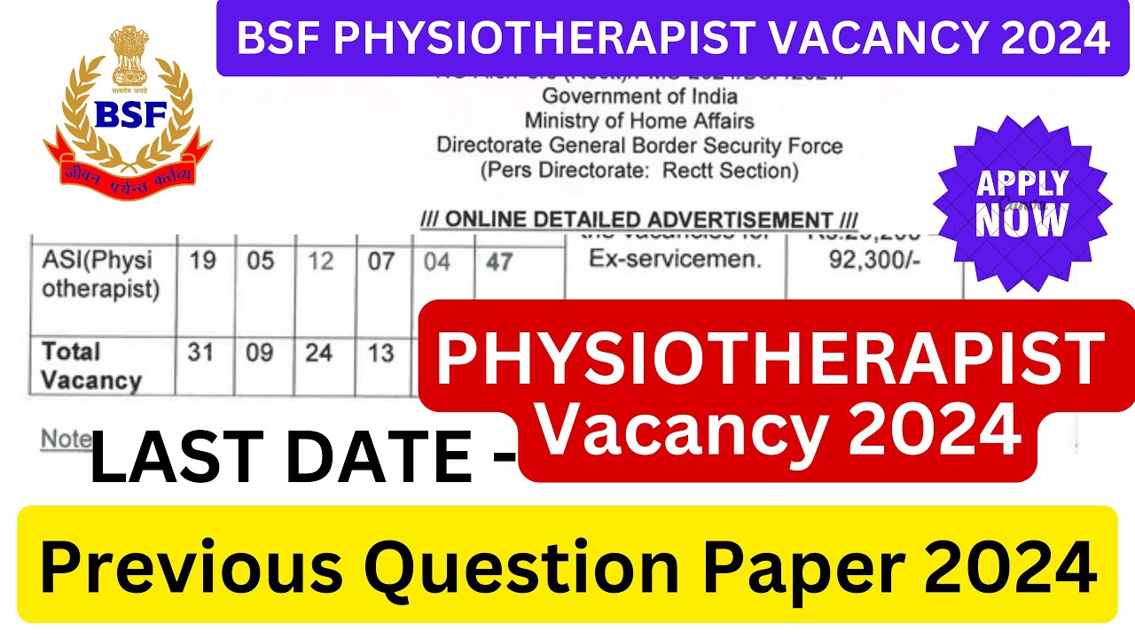 Government Physiotherapist Vacancy 2024 BSF PHYSIOTHERAPIST Exam physiotherapist-salary-in-dubai-update-2025-leverage-edu