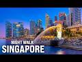 SINGAPORE WALKING TOUR Evening Tour Of Marina Bay Gardens By The Bay With Captions 4K 60fps mp3