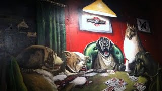 Dogs Playing Poker Mural