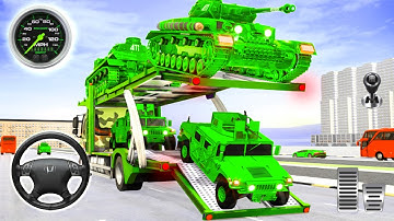 Army Vehicle Transporter Truck Simulator Army Game – Android Gameplay