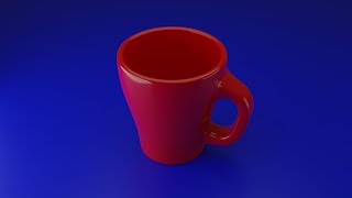 How to model a mug in Blender with proper topology and light arrangement