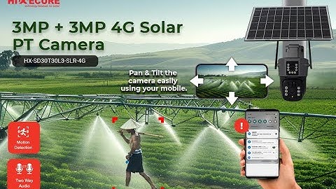 HiXecure 3MP Dual Lens 4G Sim-based Solar Pan & Tilt camera