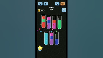 Water Color Sort Level 190 WalkThrough Solution Gameplay | user help | #watercolor#shorts#level190