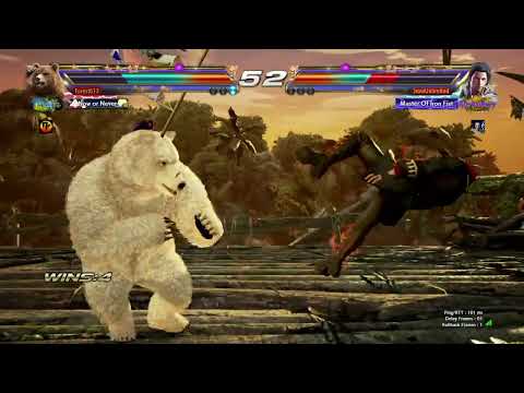 Very Laggy Eternal Ruler Claudio Schooling Fujin Kuma Forest Stage PS4 Version 5 Tekken 7 2022090304