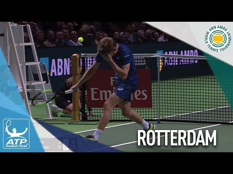 David Goffin Injures Eye In Freak Accident Rotterdam 2018