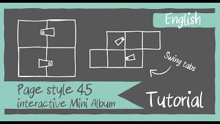 Page Style 45 TUTORIAL for interactive 6x6' and 8x8' Mini Albums