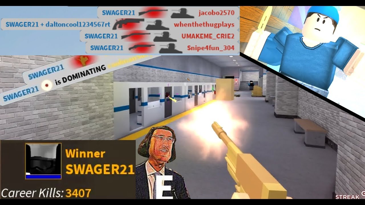 Arsenal Gold Gun Knife Compilation V2 Youtube - john roblox arsenal golden gunknife v4