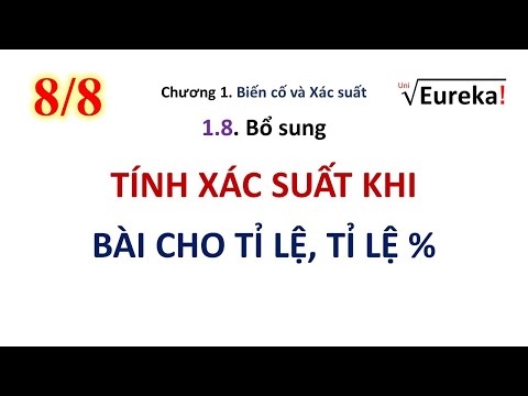 Video XSTK Chương 1 P7: Tính xác suất khi bài cho tỉ lệ _Xác... - youtube