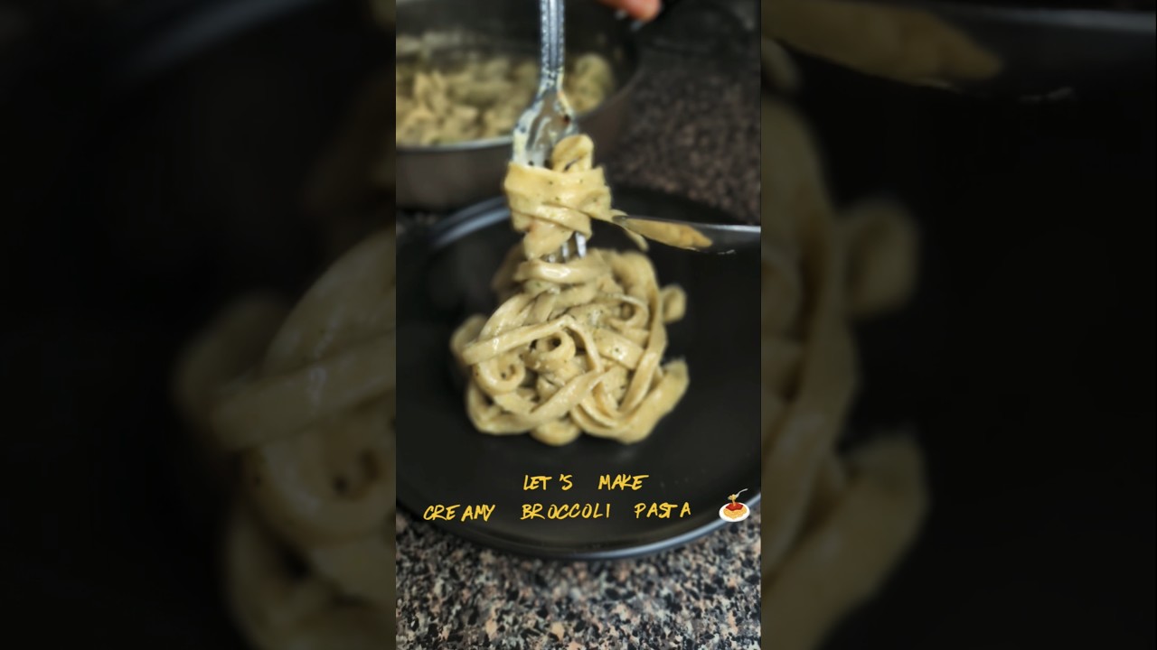 Creamy broccoli pasta in 10 mins 🥦🍝! 