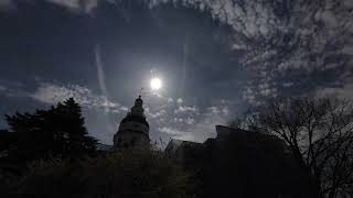 Eclipse Time Lapse, The State House in Annapolis, Maryland.