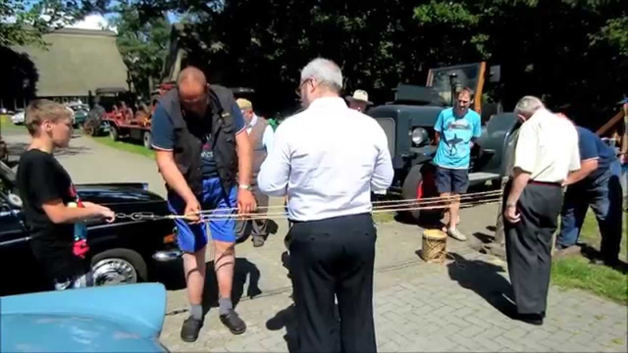 Historische Seilmaschine (Seil-/Warbelgeschirr) | Vintage rope making machine