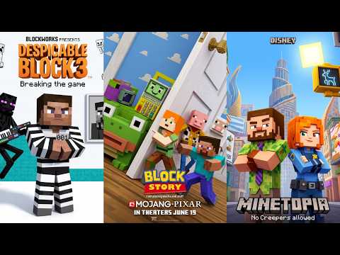 Minecraft Characters Parody of Famous Animated Movie Posters #102