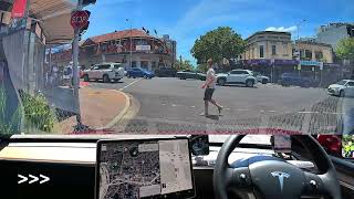 Tesla FSD Uber Neutral Bay &amp; Northbridge
