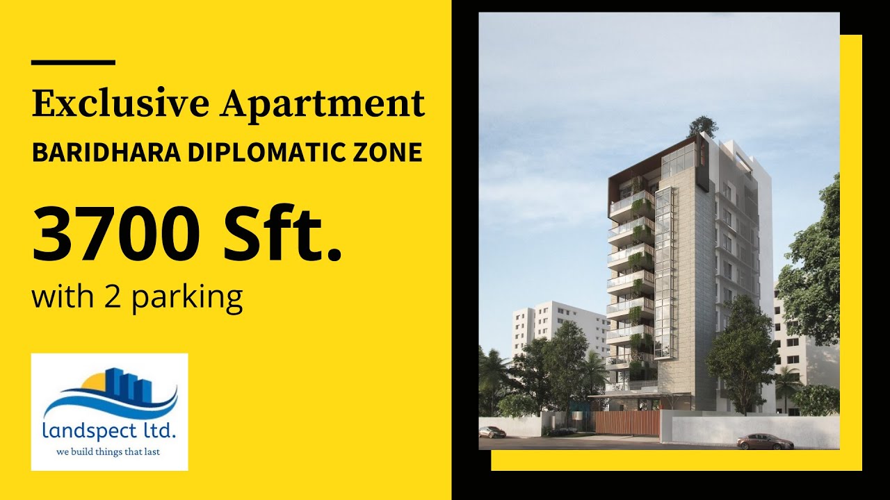 Brand New Apartment at Baridhara Diplomatic Zone l 3700 Sft. ll 2 Parking l 01712372350