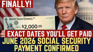 JUNE 2026 SOCIAL SECURITY PAYMENT CONFIRMED | Exact Dates You’ll Get Paid