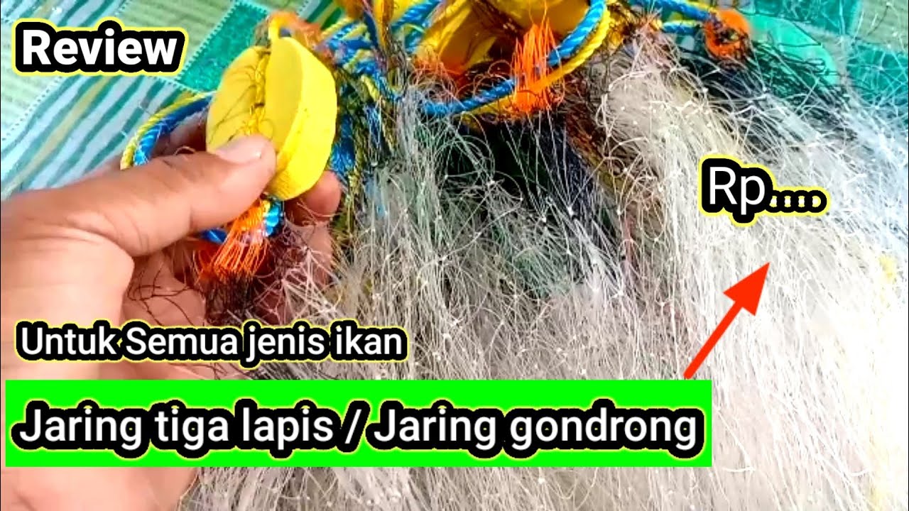 Harga Jaring Tiga Lapis / Jaring Gondrong , Berikut Dengan Penjelasanya.