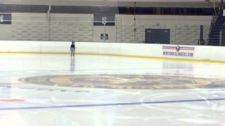 3 yr old figure skater performs Basic 2 program