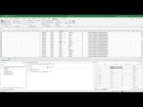 Defining Excel functions with SQL