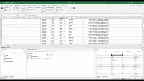 Defining Excel functions with SQL