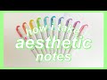 How i take aesthetic notes  10 tips for pretty notes