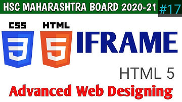 INLINE FRAME IN HTML 5 | Advanced Web Designing | IT | class 12 | Maharashtra board