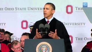 President Obama Speaks at The Ohio State University Commencement Ceremony