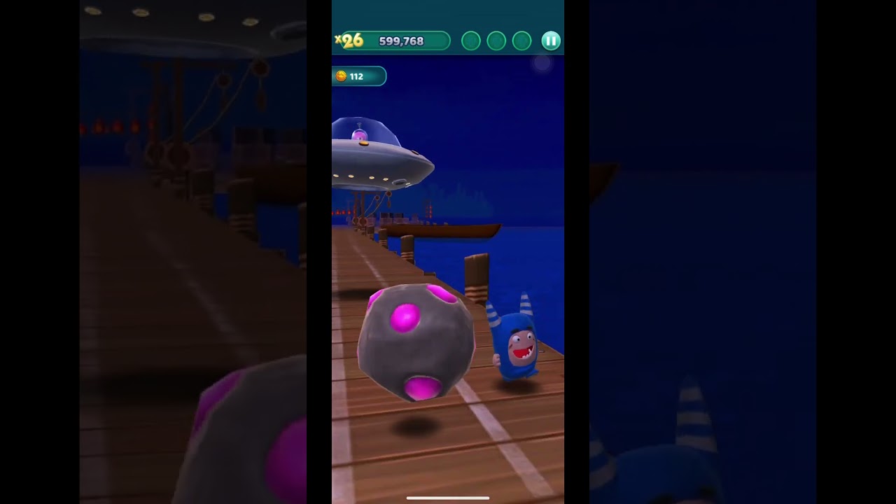 Oddbods Turbo Run blue Pogo - Boss Battle with the Alien