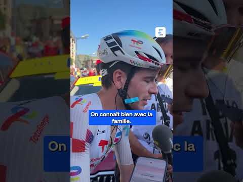 🥹 L’émotion de Nicolas Breuillard en évoquant la présence de sa famille #tourdefrance #cycling