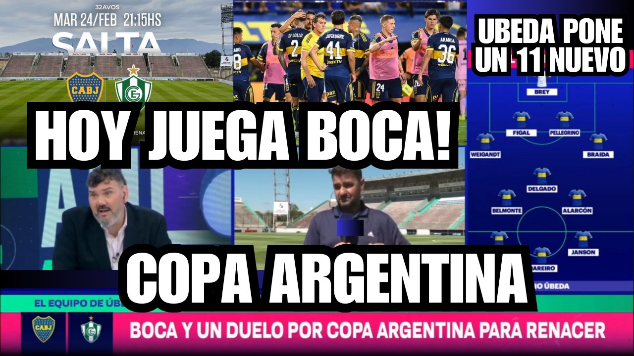 Boca vs. Gimnasia de Chivilcoy - Copa Argentina HOY Ubeda Pone un equipo NUEVO