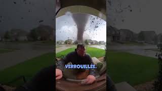 What happened when the tornado hit him right in front of his house?! #shorts