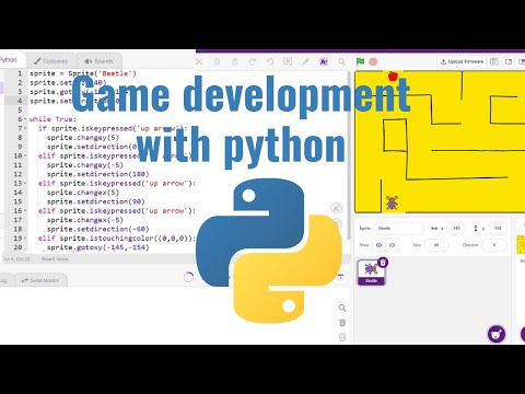 Game development with #python || #pythonprogramming with #pictoblox || @M-BART @STEMpedia