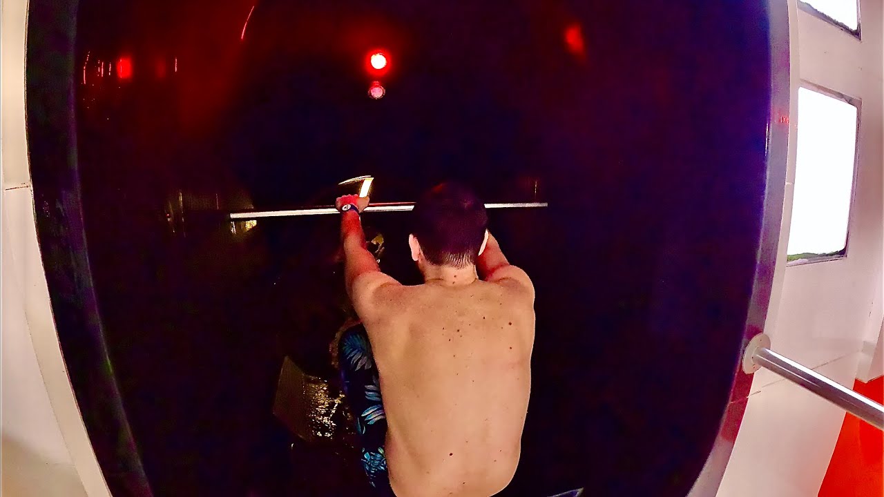 Dark Water Slide at Alpamare Waterpark 