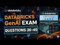 Databricks Generative AI Engineer Associate Practice Test Questions - Part 3 #databricks #genai