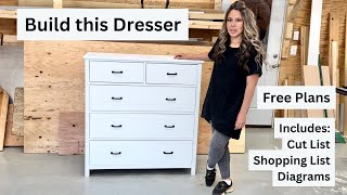 Building a Dresser with Free Plans