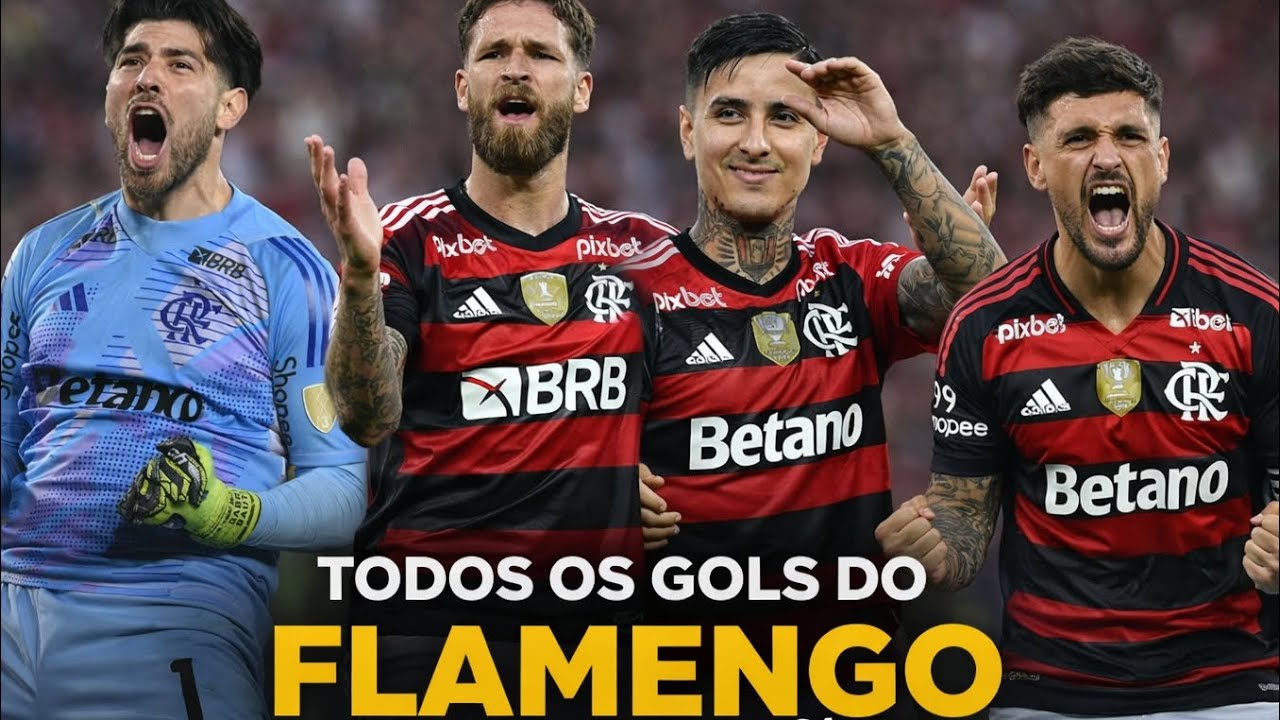 GOLS DO FLAMENGO NO BRASILEIRÃO 2025🏆⚫️🔴