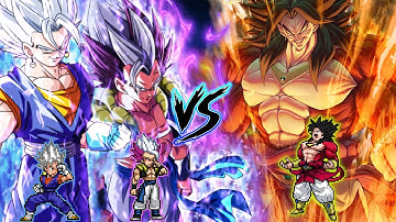 😳UNBELIEVABLE | SSJ4 BROLY KN BUFF EDIT VS GOGETA UEI OP & VEGITO MASTERED UI OP IN JUMP FORCE MUGEN