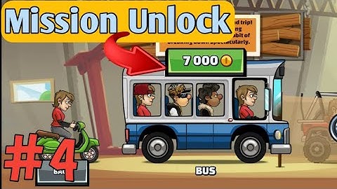 Hill climb racing 2 - Unlock bus ! Gameplay - Part 4  - (Android)