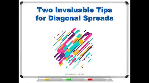 Two Invaluable Tips for Diagonal Spreads