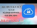 New All iPhone iOS 13.7 Bypass iCloud Hello screen ios 12.4.8!