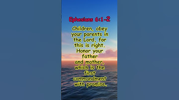 Ephesians 6:1-2