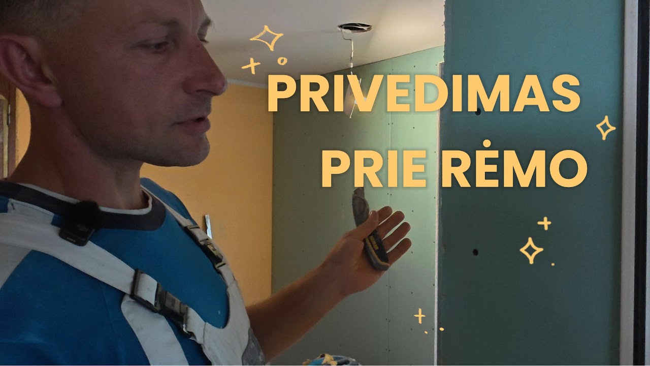 Kaip gražiai privesti gipsą prie durų rėmo | Meistro Justino patarimai