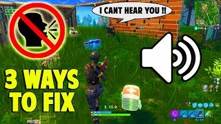 Fortnite voice chat not working fix