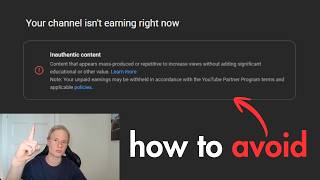 how to actually AVOID inauthentic content strikes on youtube [IT'S EASY]