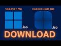 Downloading Windows Server 2025 iso and Windows 11 Pro iso