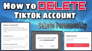 Paano mag delete ng account sa Tiktok (Tagalog tutorial 2023 )