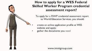How to apply for a WES Federal Skilled Worker Program credential assessment report?