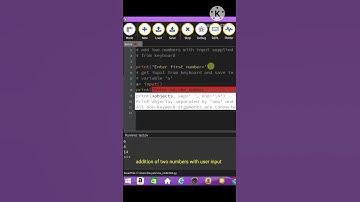 User input || addition of two numbers || python || Artificial intelligence...