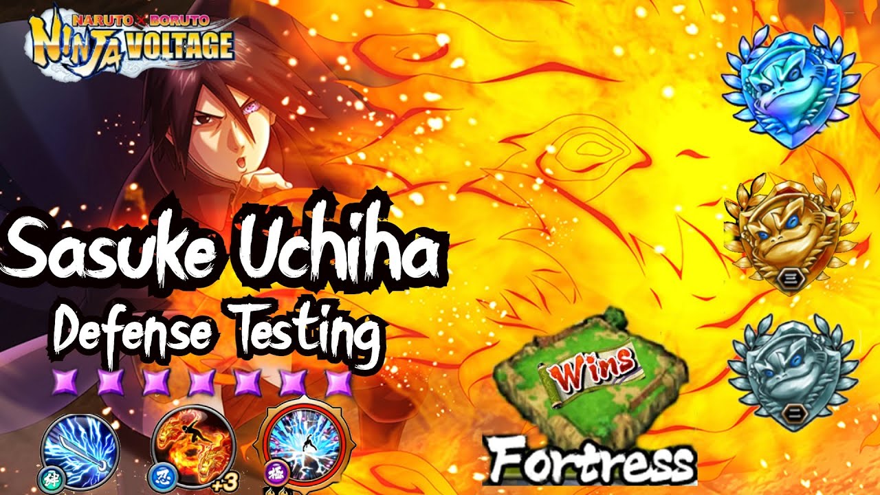 NXB: Sasuke Uchiha WN EX-Rekit Defense Testing! | Naruto x Boruto Ninja Voltage|